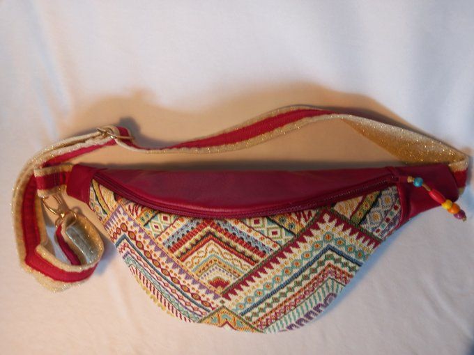 SAC BANANE MIXTE LOZANGES MULTICOLORES