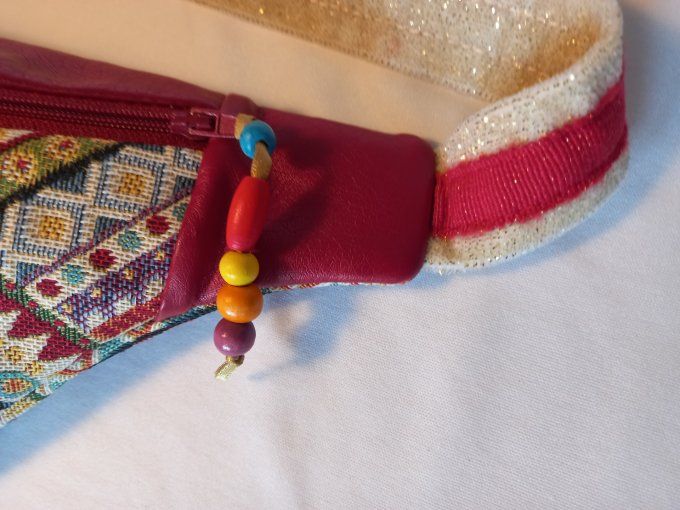 SAC BANANE MIXTE LOZANGES MULTICOLORES