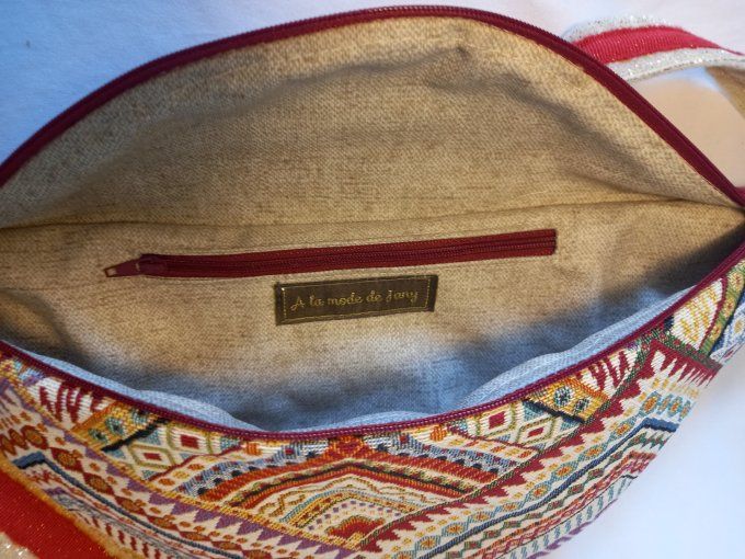 SAC BANANE MIXTE LOZANGES MULTICOLORES