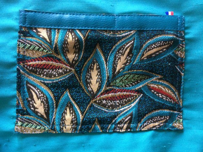 SAC BESACE BELLA FEUILLAGE TURQUOISE